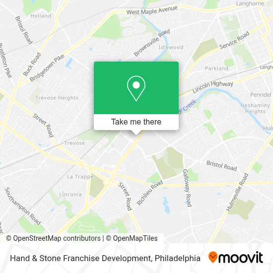 Hand & Stone Franchise Development map