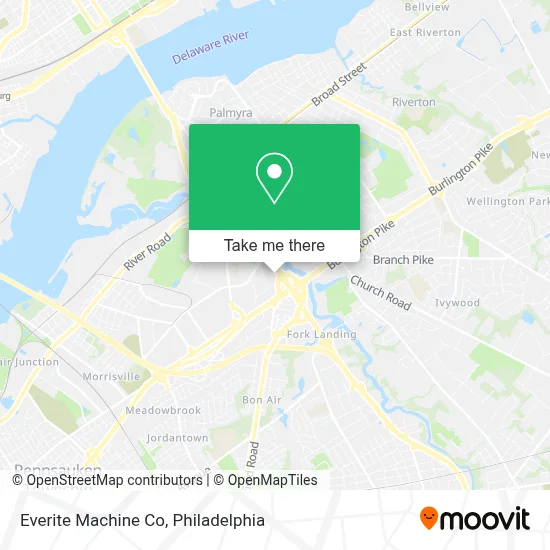 Everite Machine Co map