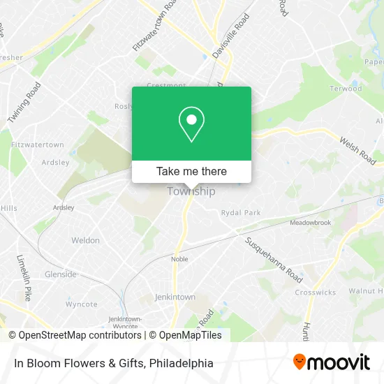 In Bloom Flowers & Gifts map