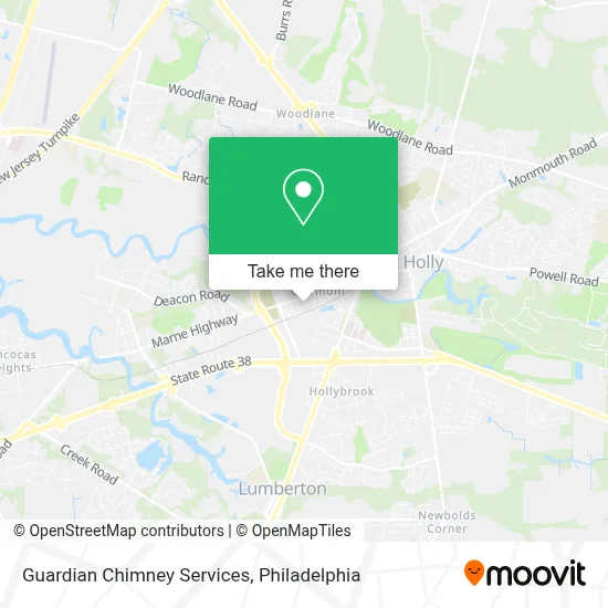Guardian Chimney Services map