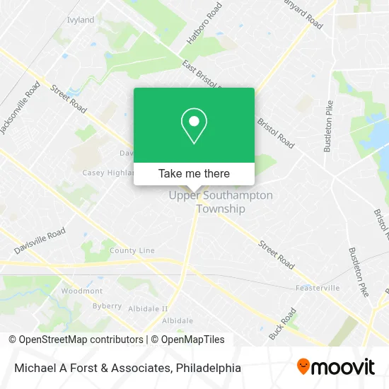Michael A Forst & Associates map