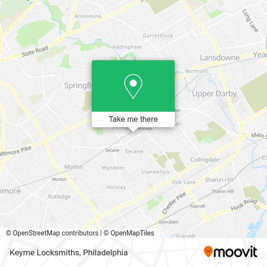 Keyme Locksmiths map