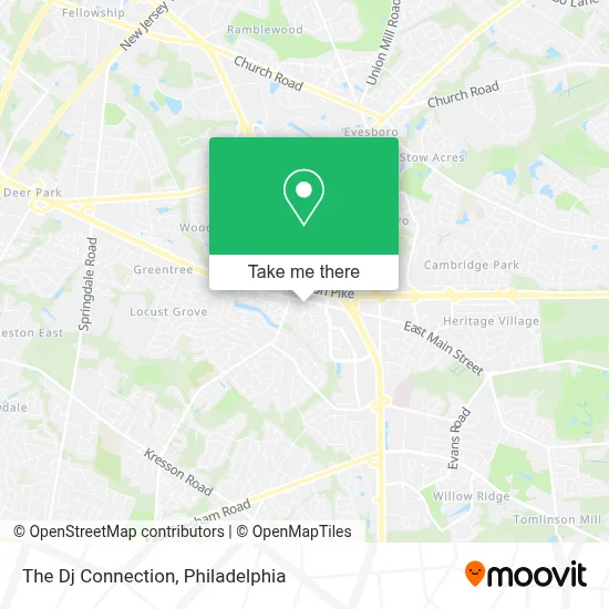The Dj Connection map