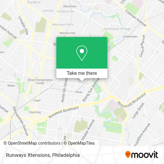 Runways Xtensions map