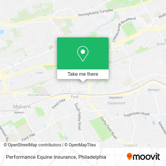 Performance Equine Insurance map