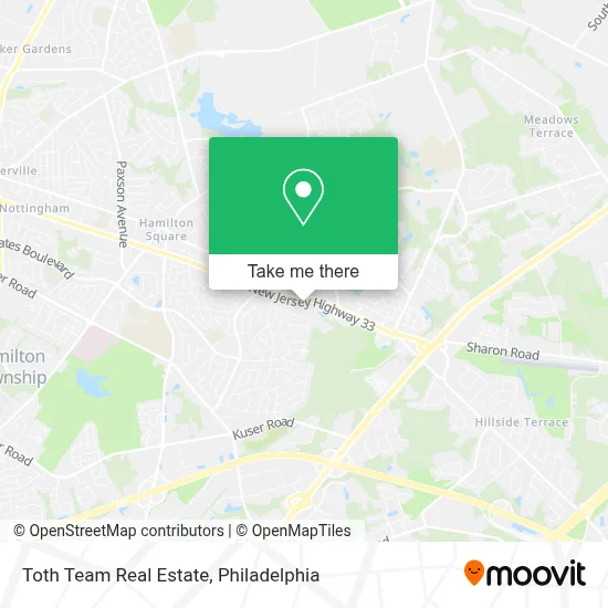 Toth Team Real Estate map