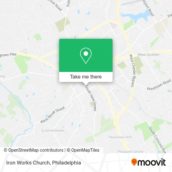 Iron Works Church map