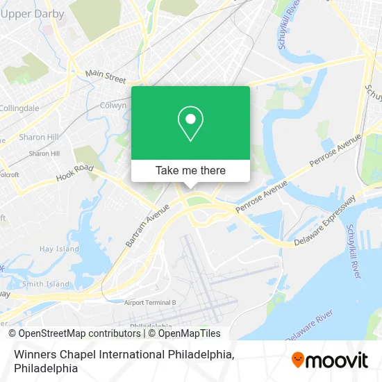 Winners Chapel International Philadelphia map