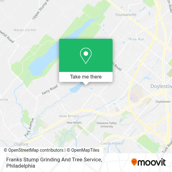 Franks Stump Grinding And Tree Service map