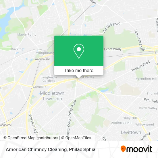 American Chimney Cleaning map