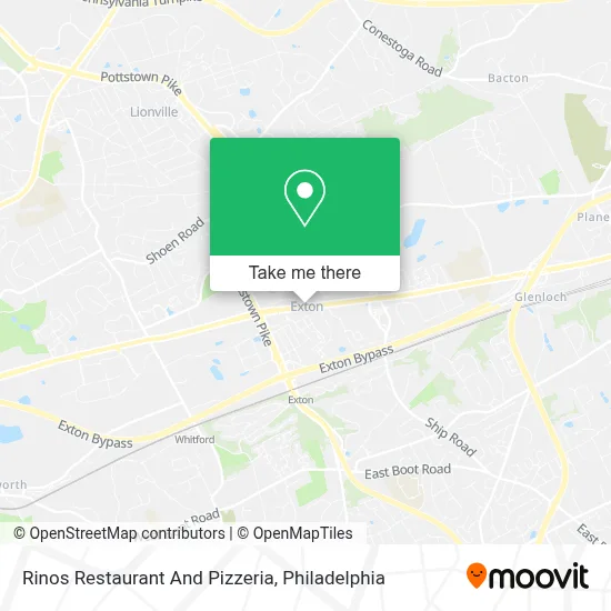 Rinos Restaurant And Pizzeria map