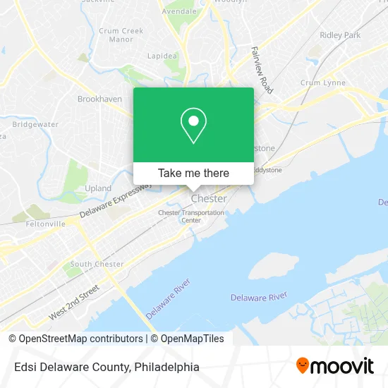 Edsi Delaware County map