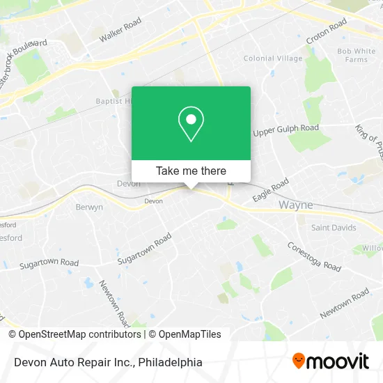 Devon Auto Repair Inc. map