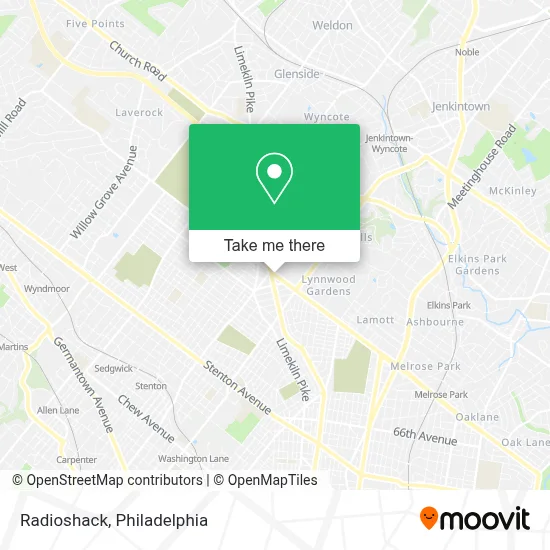 Radioshack map
