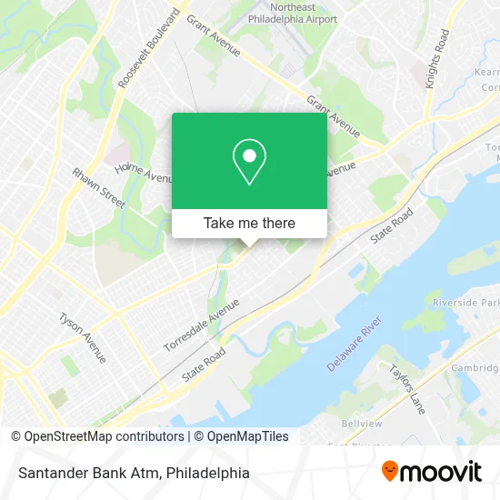 Santander Bank Atm map