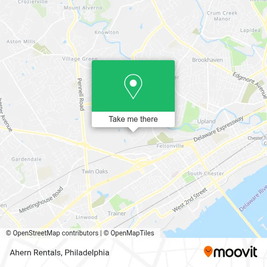 Ahern Rentals map