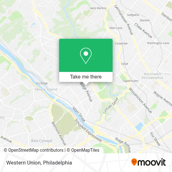 Western Union map