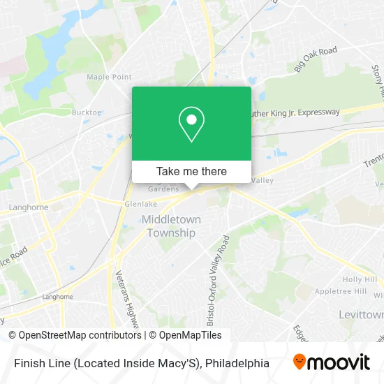 Finish Line (Located Inside Macy'S) map