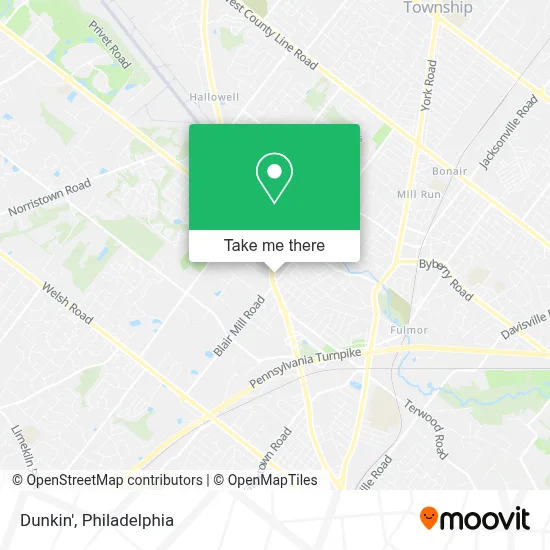 Dunkin' map