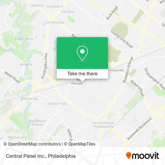 Central Panel Inc. map