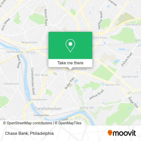 Chase Bank map
