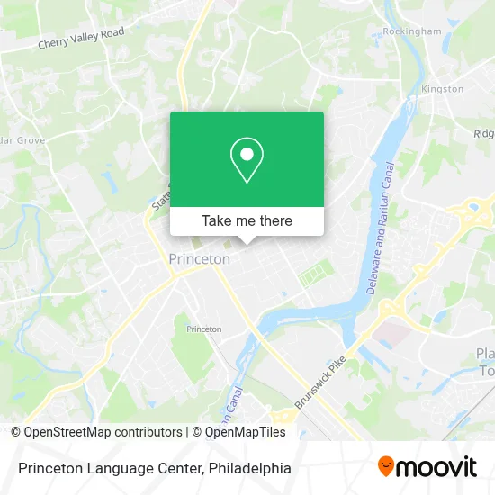 Princeton Language Center map