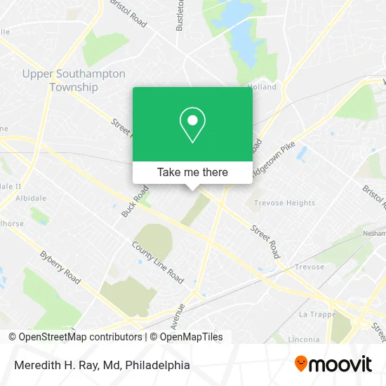 Meredith H. Ray, Md map