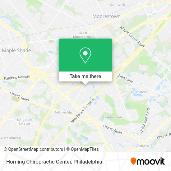 Horning Chiropractic Center map