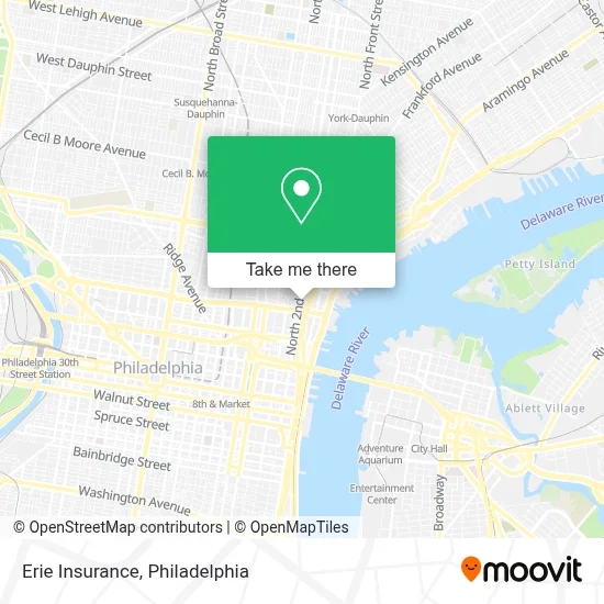 Erie Insurance map