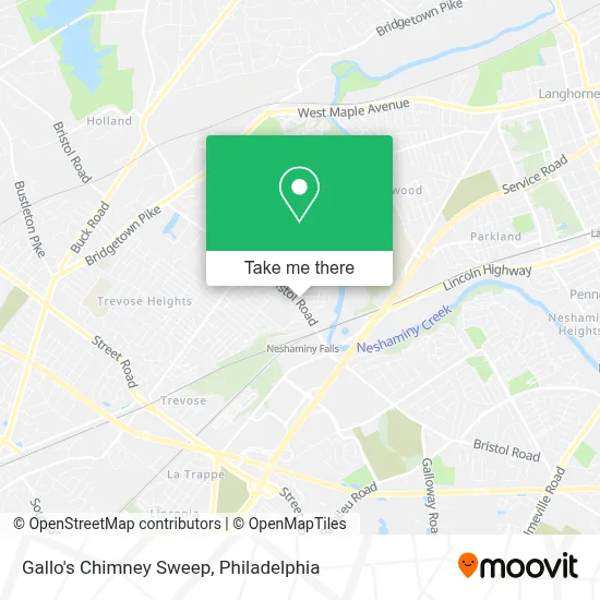 Gallo's Chimney Sweep map