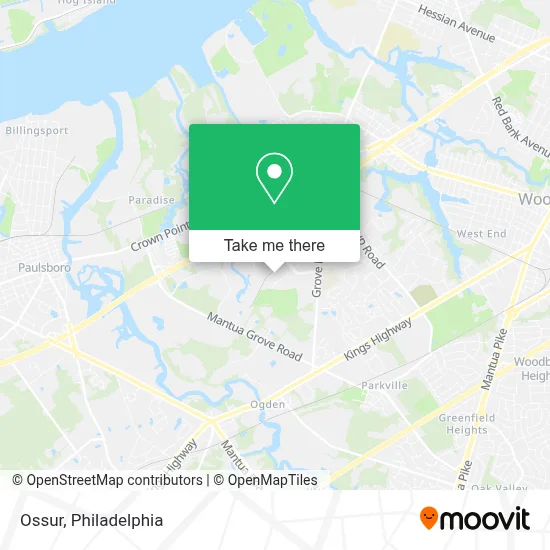 Ossur map