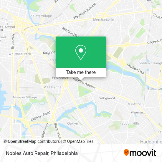 Nobles Auto Repair map