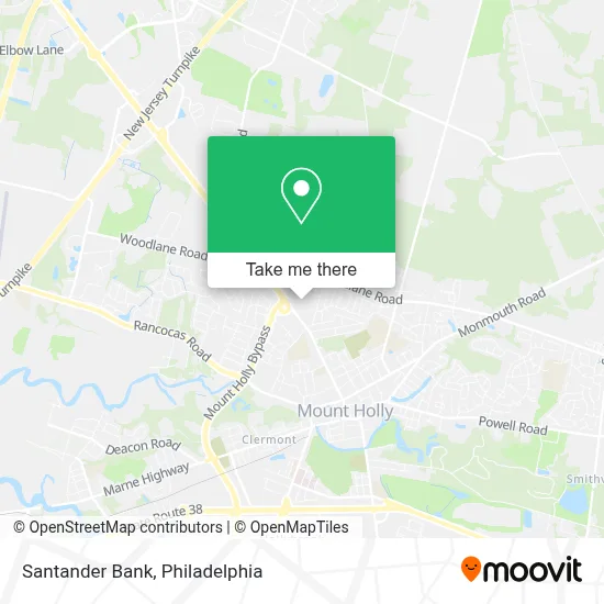 Santander Bank map