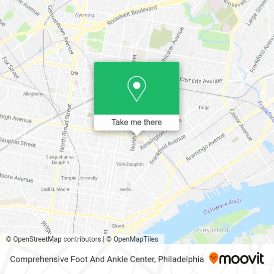 Comprehensive Foot And Ankle Center map