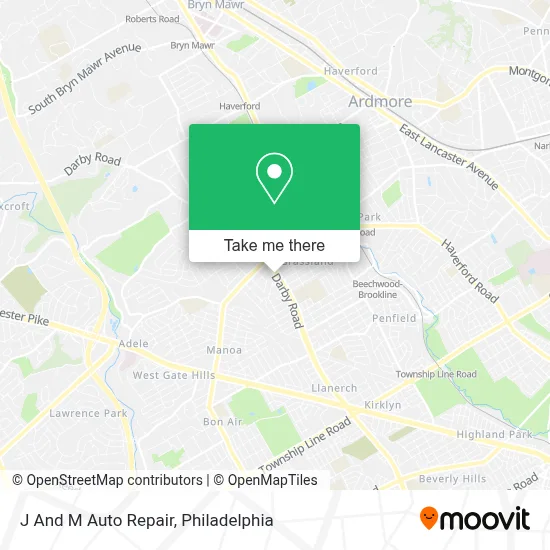 J And M Auto Repair map