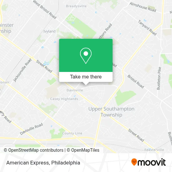American Express map