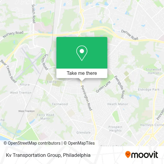 Kv Transportation Group map