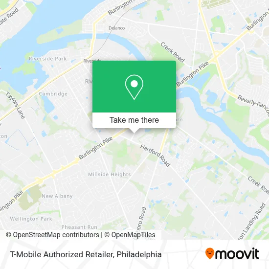 T-Mobile Authorized Retailer map