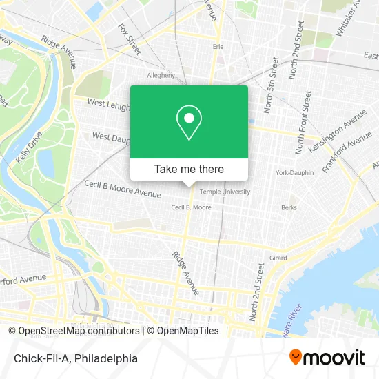Chick-Fil-A map
