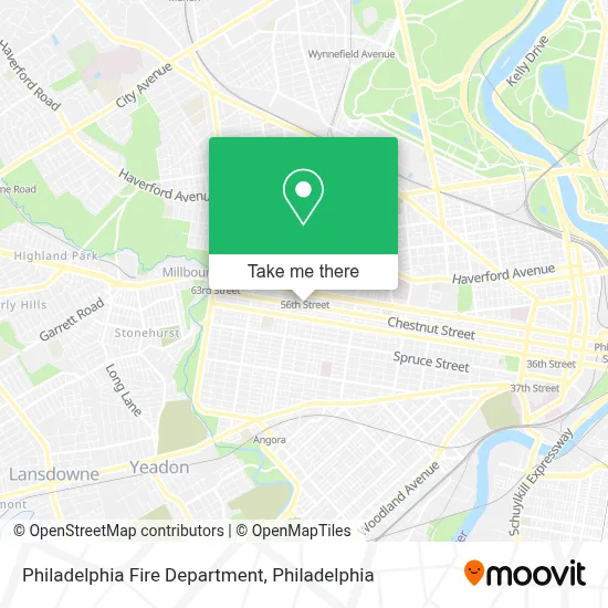 Philadelphia Fire Department map