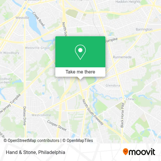 Hand & Stone map