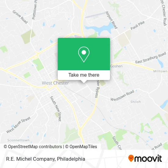 R.E. Michel Company map