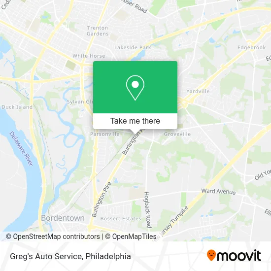 Greg's Auto Service map