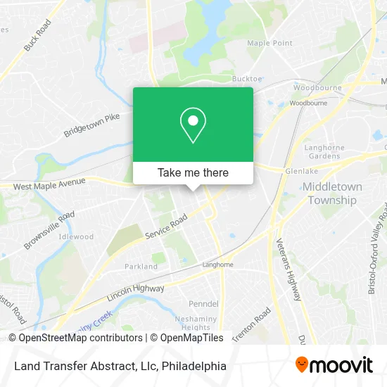 Land Transfer Abstract, Llc map
