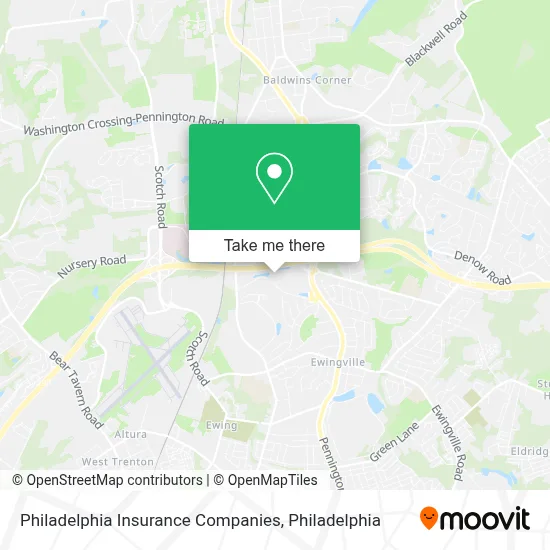 Philadelphia Insurance Companies map