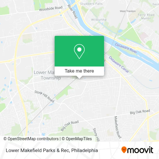 Lower Makefield Parks & Rec map
