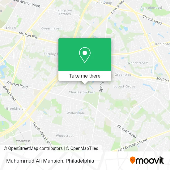 Muhammad Ali Mansion map