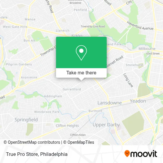 True Pro Store map