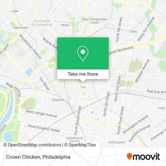 Crown Chicken map