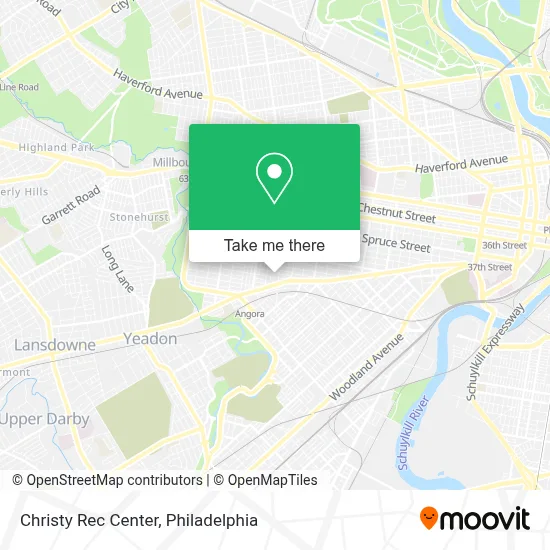 Christy Rec Center map